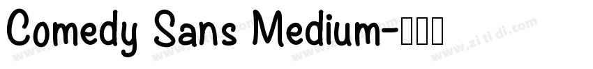 Comedy Sans Medium字体转换